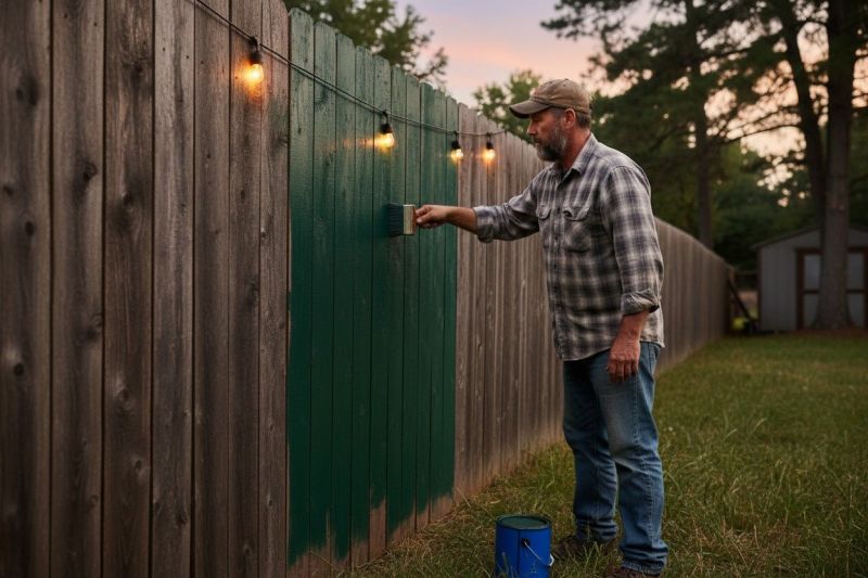 Residential Fence Painting in Waco, TX